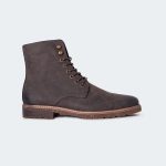 NICHOLAS A500R-Coffee Lace Up Boots For Men -Caliber Shoes Nepal