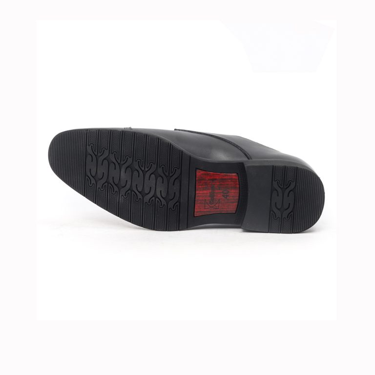 T 505 C -Black Wing Tip Lace Up Formal Shoes For Men -Caliber Shoes Nepal