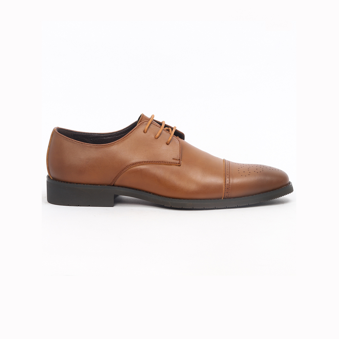 T 505 C -Coffee/R Wing Tip Lace Up Formal Shoes For Men -Caliber Shoes Nepal