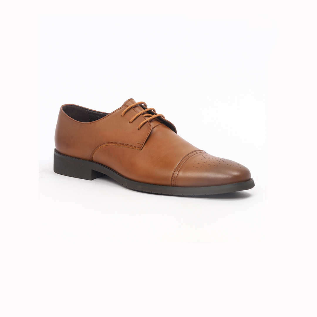T 505 C -Coffee/R Wing Tip Lace Up Formal Shoes For Men -Caliber Shoes Nepal