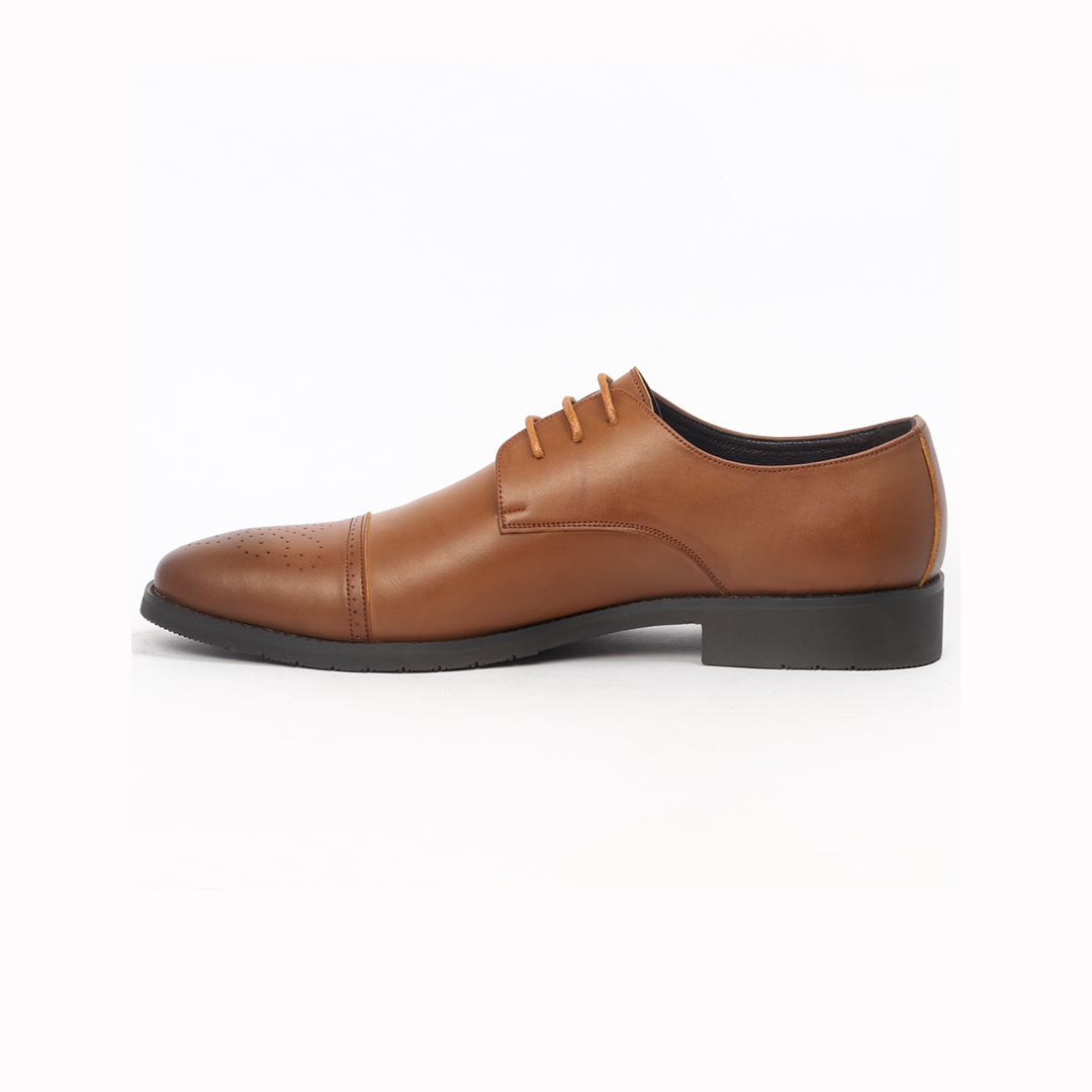T 505 C -Coffee/R Wing Tip Lace Up Formal Shoes For Men -Caliber Shoes Nepal