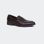 GEORGE T657G -Coffee Penny Formal Shoes For Men -Caliber Shoes Nepal