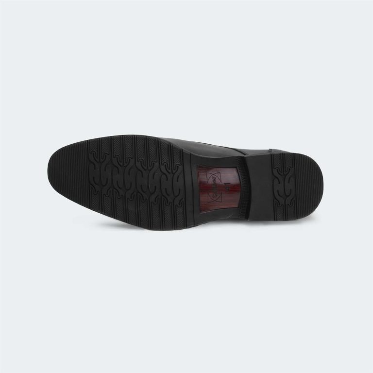 Kingsley T660 -Black Lace Up Formal Shoes For Men -Caliber Shoes Nepal
