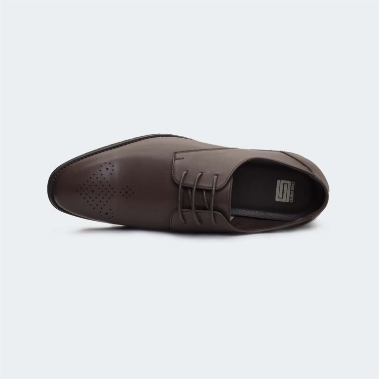 Kingsley T660C-CFF -Brown Lace Up Formal Shoes For Men -Caliber Shoes Nepal