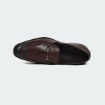TOPAZ T 662 C -Coffee Slip On Formal Shoes For Men -Caliber Shoes Nepal