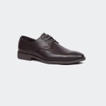 RICHARD T664G -Coffee Lace Up Formal Shoes For Men -Caliber Shoes Nepal