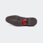 RICHARD T664G -Coffee Lace Up Formal Shoes For Men -Caliber Shoes Nepal