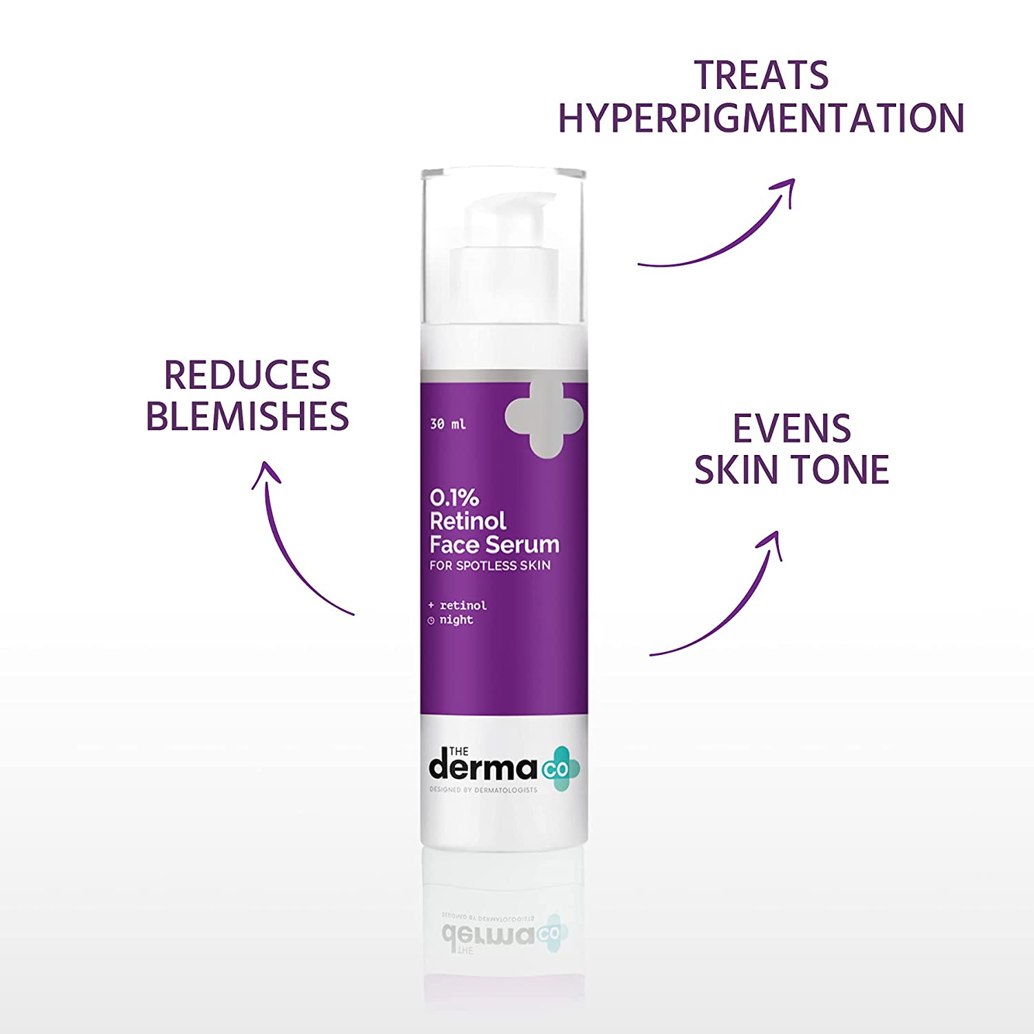 The Derma Co. 0.1% Retinol Serum, 30ml (8906087774488)