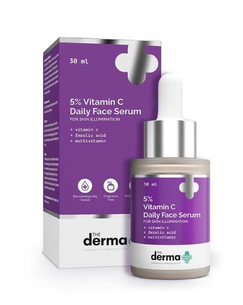 The Derma Co. 5% Vitamin C Daily Face Serum, 30ml (8906087778684)