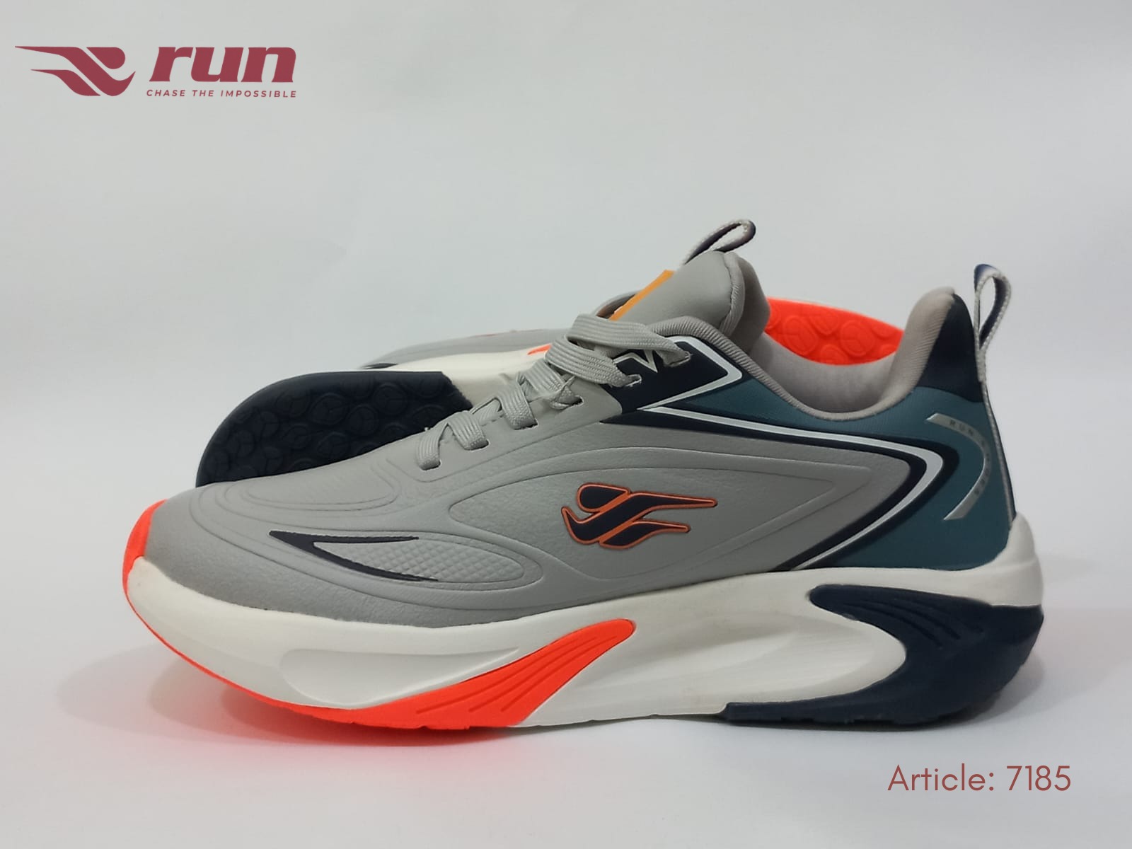 Run Shoes Sports Shoes Light Grey (7185)