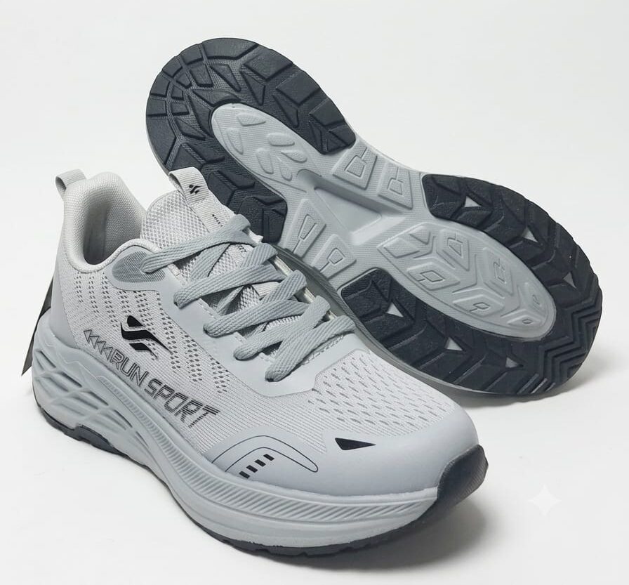 Run Shoes Men’s Light Grey Sneakers(7187)