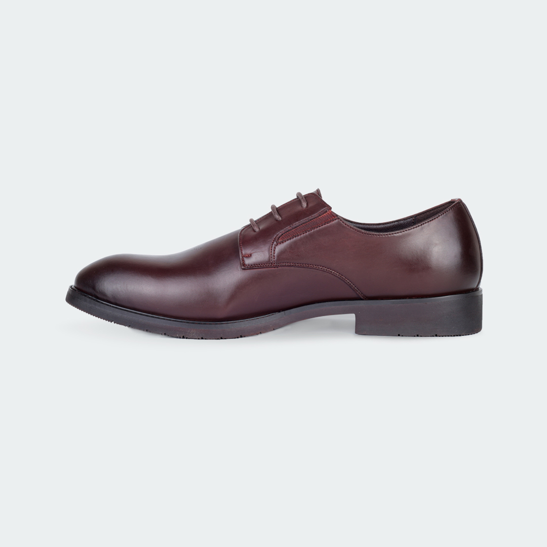 CLAUDE Y542 C -Coffee Lace Up Formal Shoes For Men -Caliber Shoes Nepal