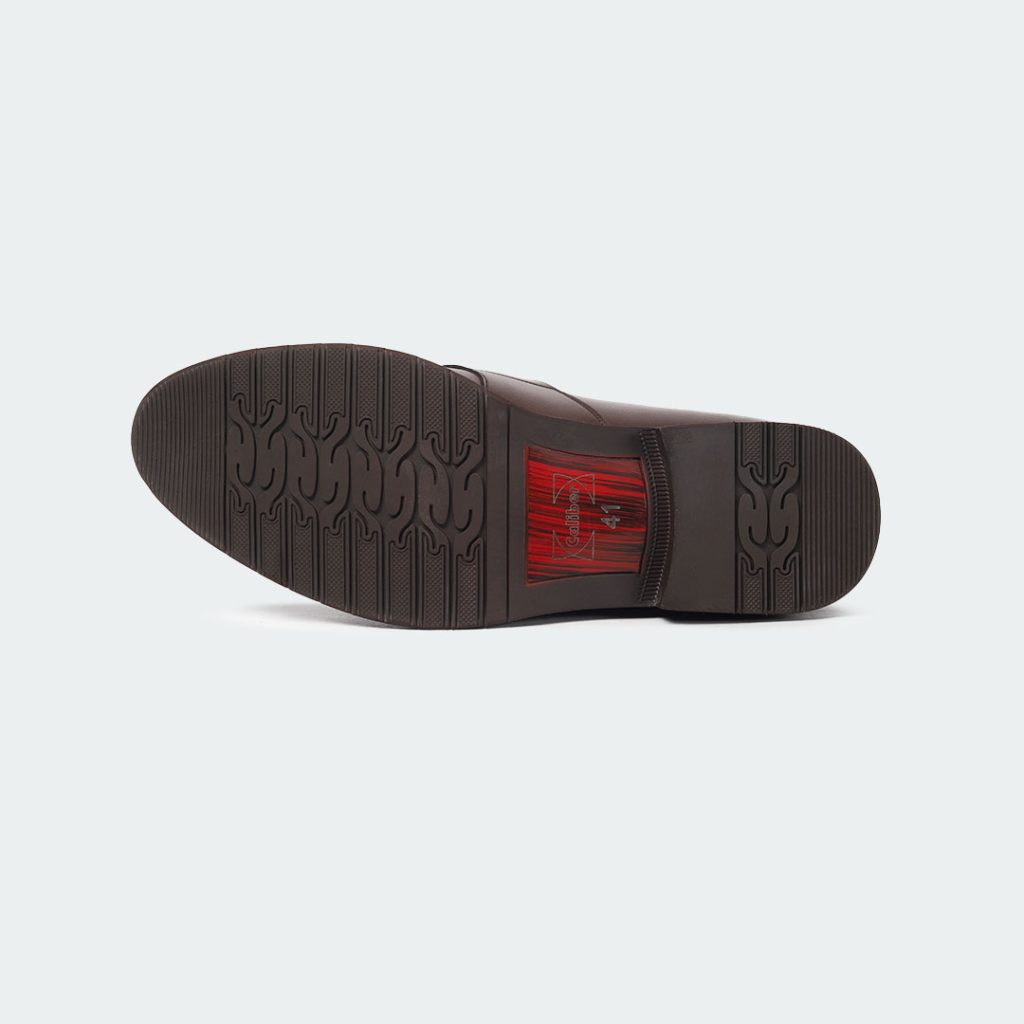 Y 543 C -Coffee Penny Formal Shoes For Men -Caliber Shoes Nepal