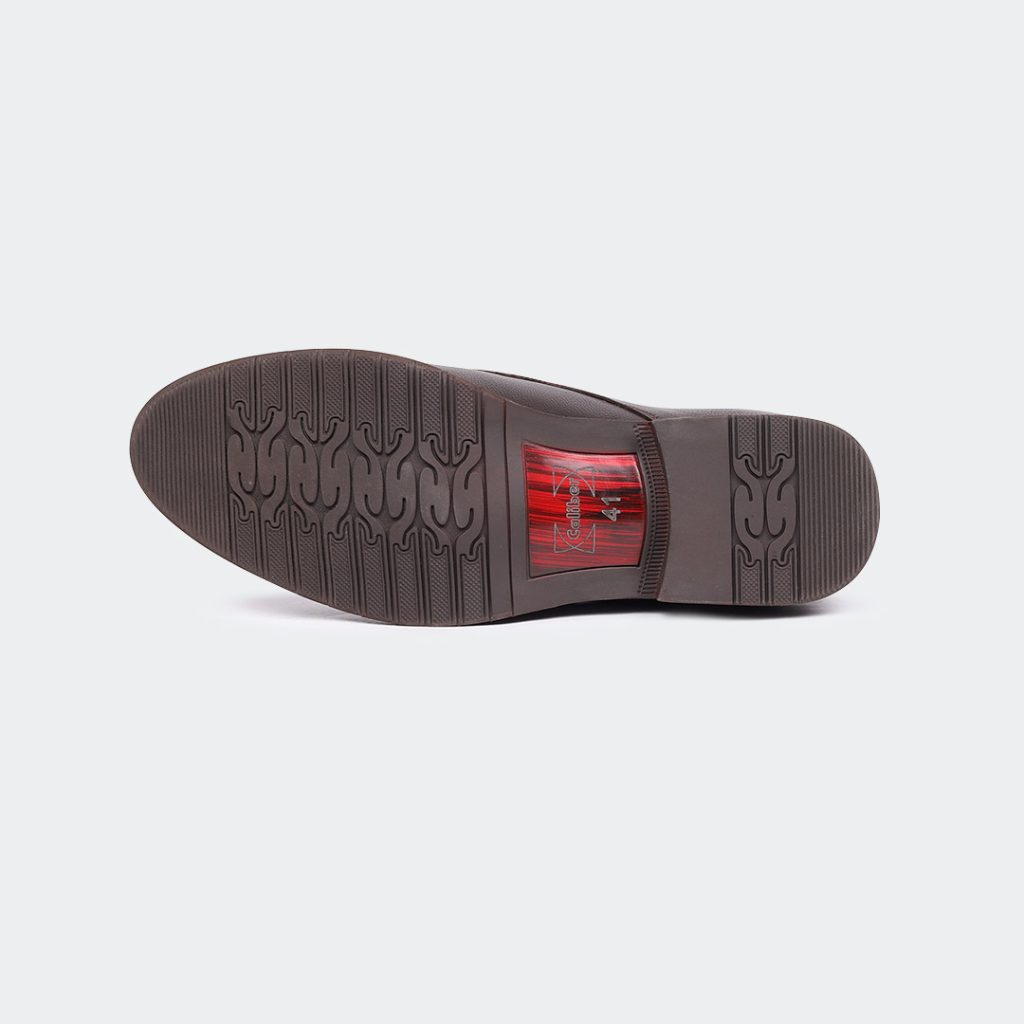 CLAUDE Y542G -Coffee Lace Up Formal Shoes For Men -Caliber Shoes Nepal
