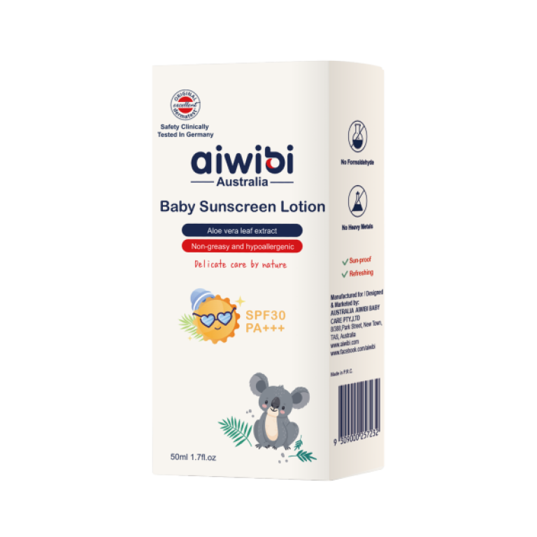 Aiwibi Baby Sunscreen Lotion SPF 30 With Aloe Vera Leaf Extract 50ml