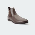 HAWK B481.SN -Coffee Chelsea Boots For Men -Caliber Shoes Nepal