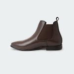 HAWK B481.SN -Coffee Chelsea Boots For Men -Caliber Shoes Nepal