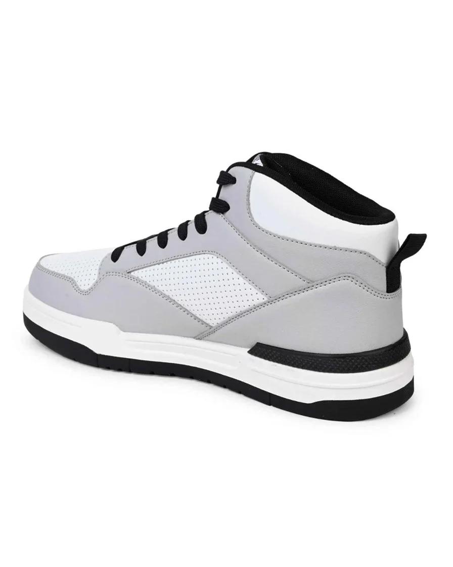 Bond Street Men's Gray & Black Casual Sneakers GS172