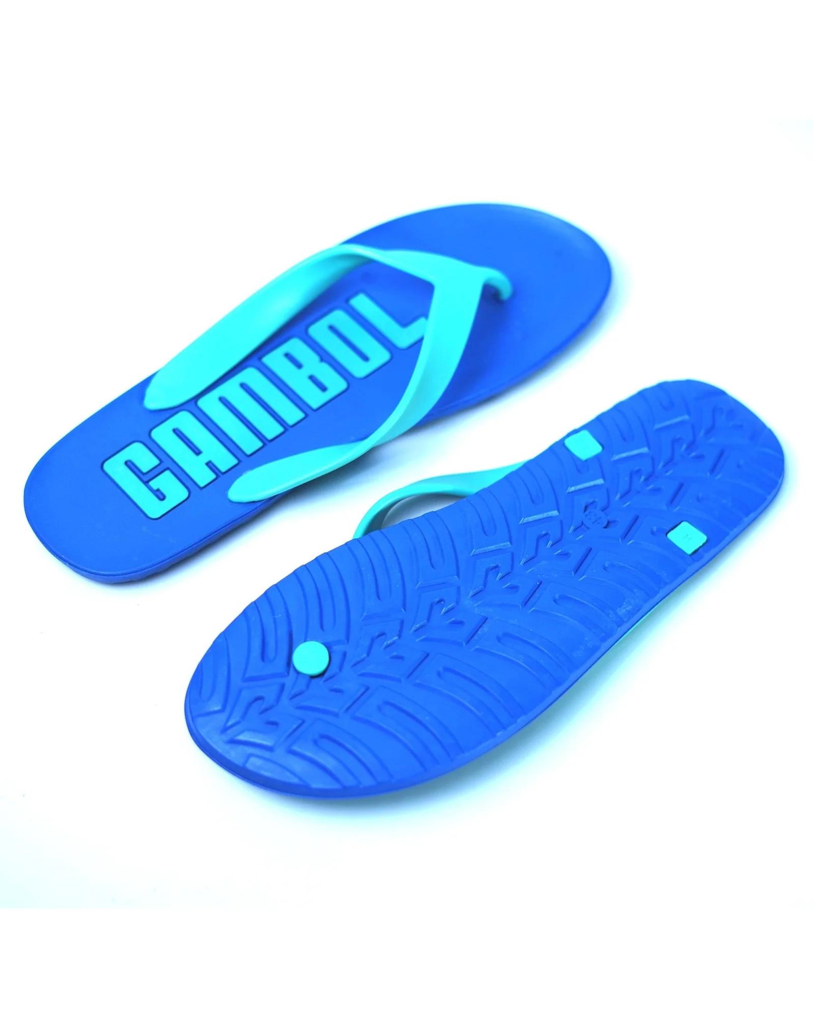 Gambol Beach Slippers Blue Unisex Flip-Flops GSL007