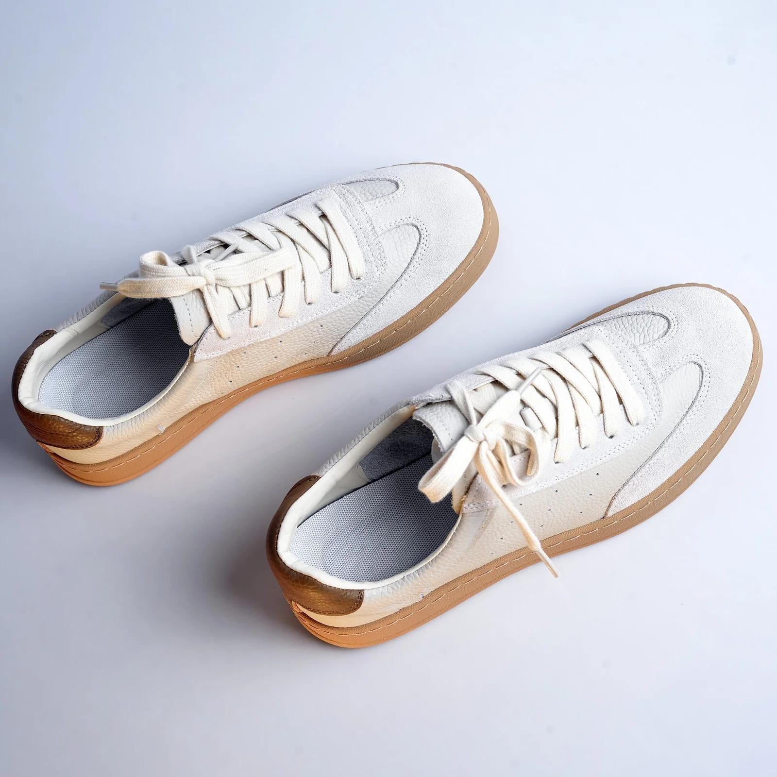 Men's Genuine Leather T-Toe Sneakers GS129