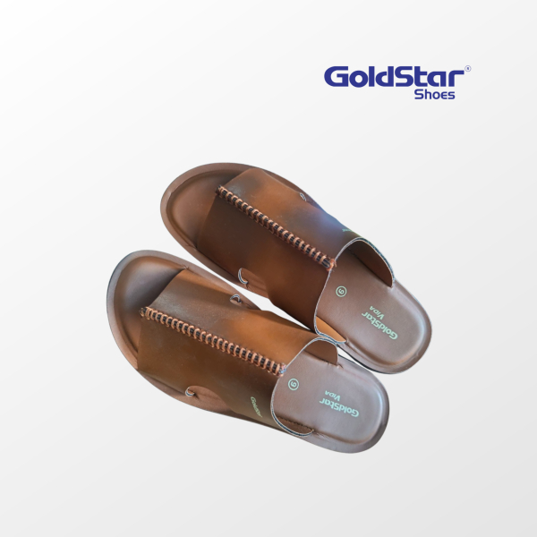 Goldstar ARI-5024 Men’s Casual Slippers (Tan) Comfortable Daily Wear