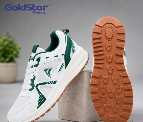 Goldstar AX-2HV Unisex Running & Casual Shoes – White / Green