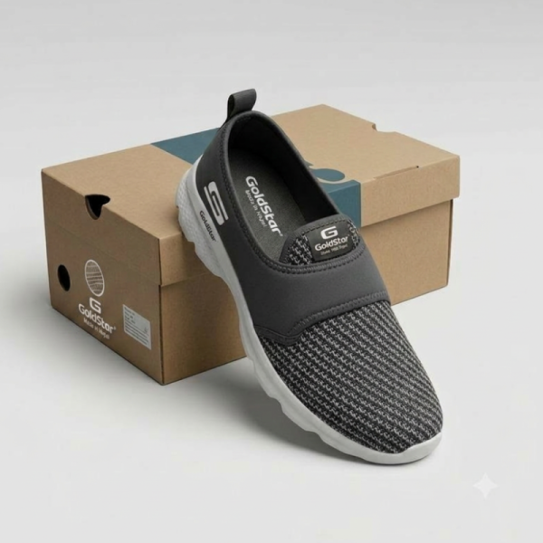 Goldstar G10-L604 Men’s Slip-On Shoes – Dark Grey