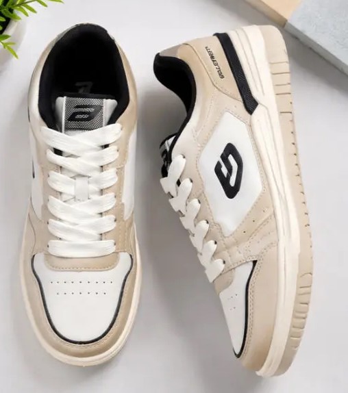 Goldstar Lior-04 Men’s Casual Lifestyle Sneakers – Beige & Black | Bond Street Edition
