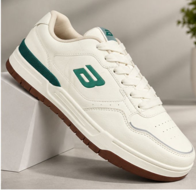 Goldstar Lior-04 Men’s Casual Lifestyle Sneakers – Offwhite & Green | Bond Street Edition