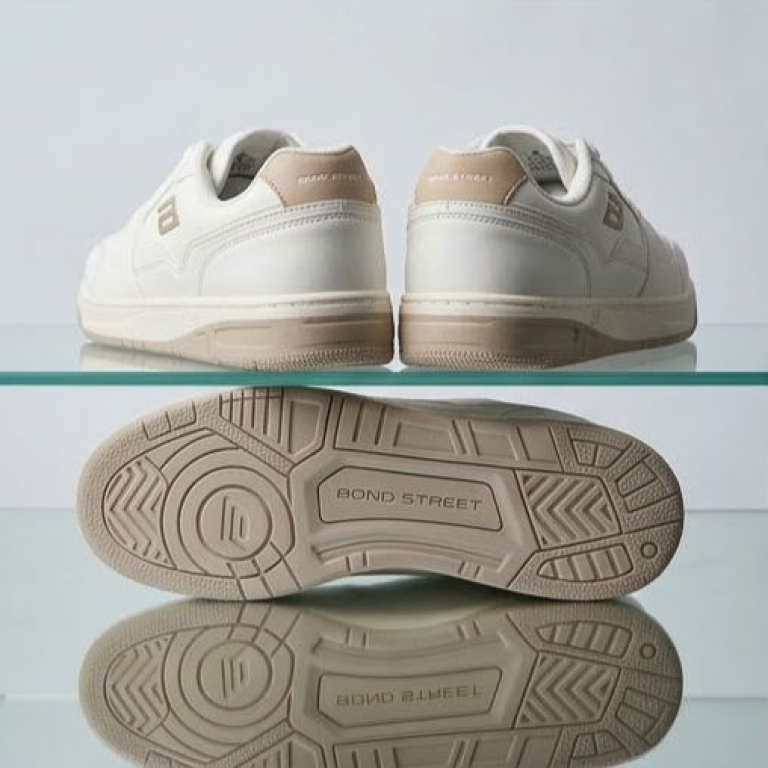 Goldstar Lior-04 Men’s Casual Lifestyle Sneakers – White & Beige | Bond Street Edition