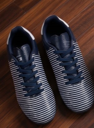 Goldstar Python 02L Futsal Boots (Navy & White) | Lightweight Turf & Indoor Soccer Shoes for Men1