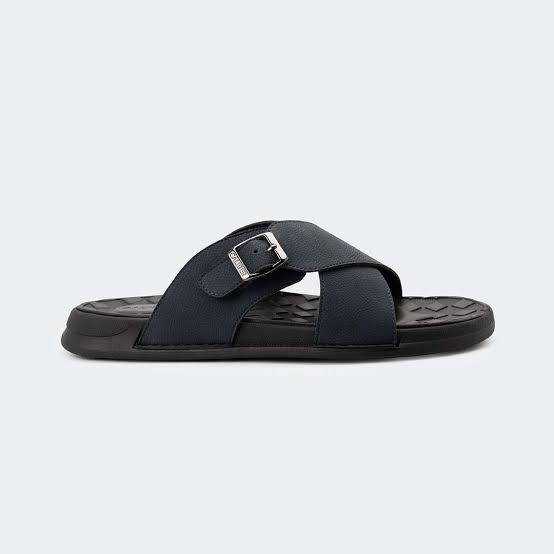 Men’s Cross-Strap Slides with Adjustable Buckle | Ergonomic EVA Sole