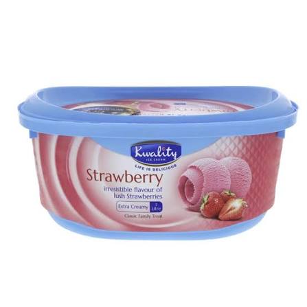 strawberry ice cream 1000ml poly tube