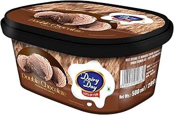 Chocolate ice cream 500ml poly tube