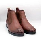 Men's Brown Genuine Leather Chelsea Boots GS93