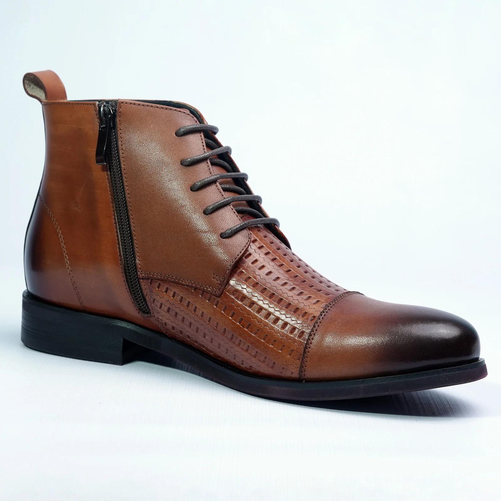 Men's Leather Ankle Boots GS101