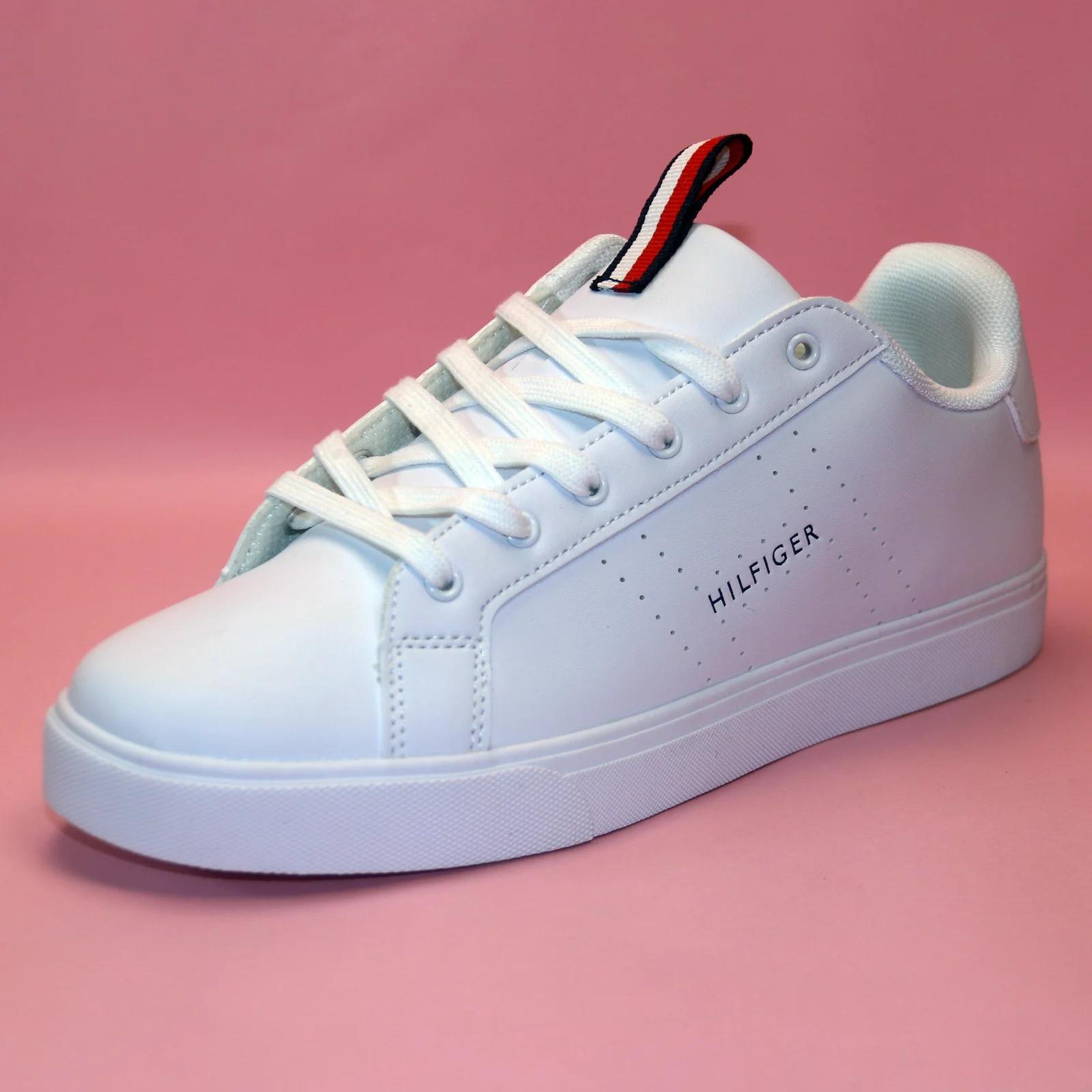 Tommy Hilfiger Men's White Court Sneakers GS126