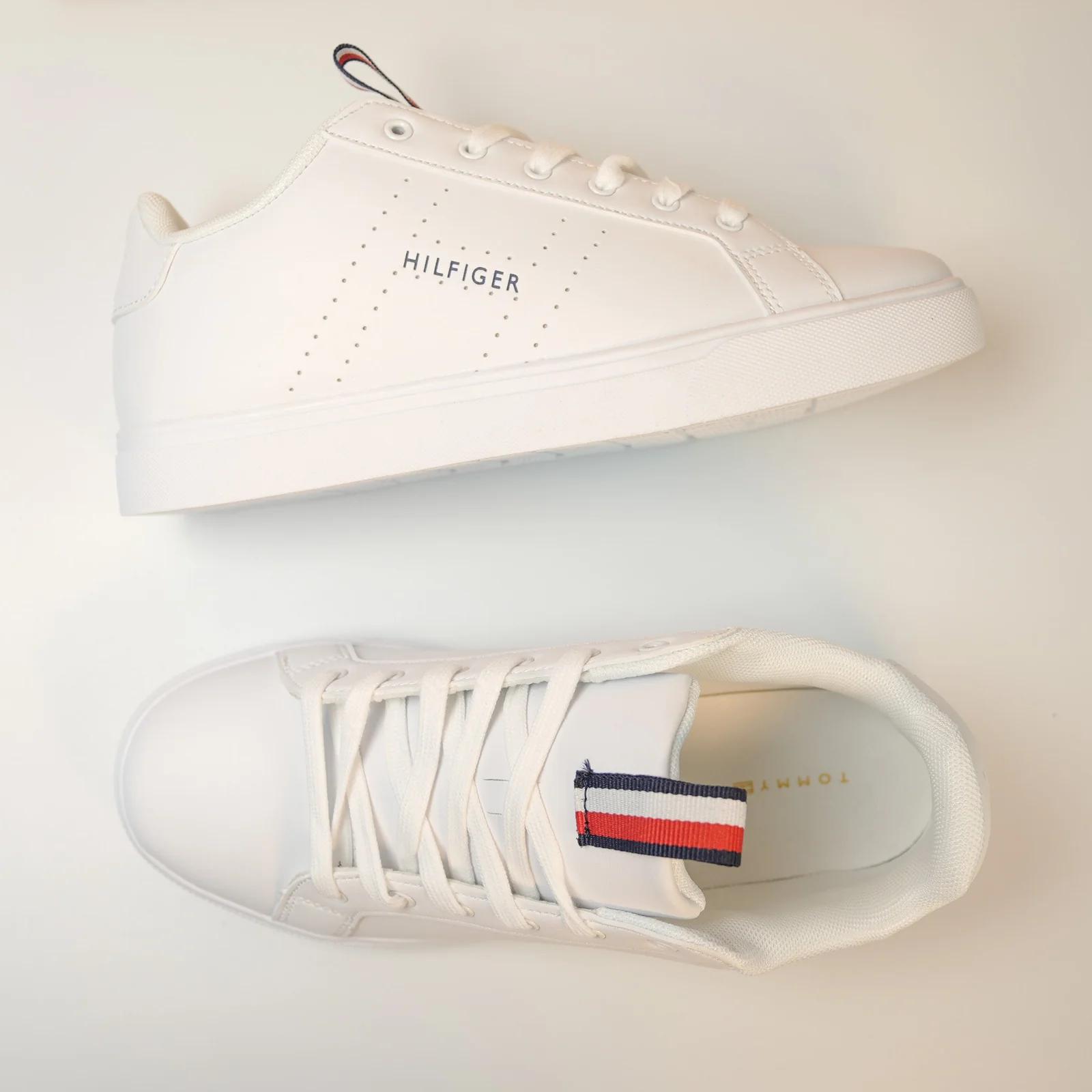 Tommy Hilfiger Men's White Court Sneakers GS126
