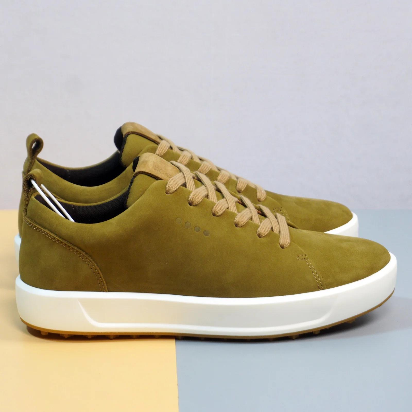 Men's Olive Nubuck Sport-Casual Sneakers GS111