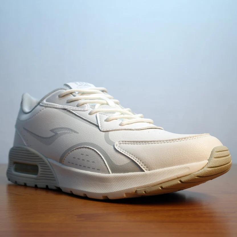TBL Men's Classic White Air-Cushioned Sneakers GS134