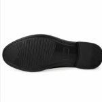 Run Shoes Double Buckle Black Loafers (2289)