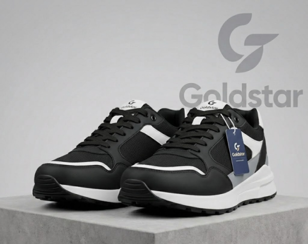 Goldstar ARC Series AX-2EV White Black Shoes for Men – Lightweight Sports & Casual Sneakers