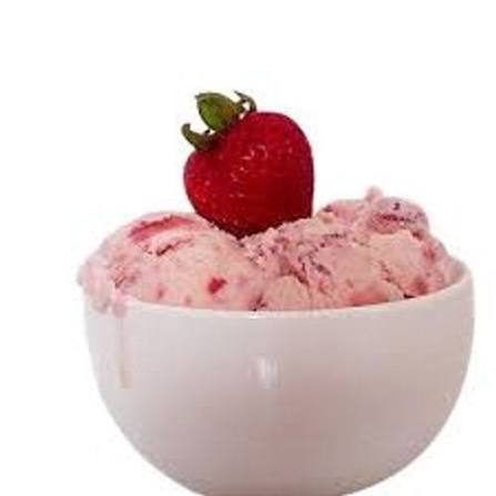 strawberry ice cream 1000ml poly tube