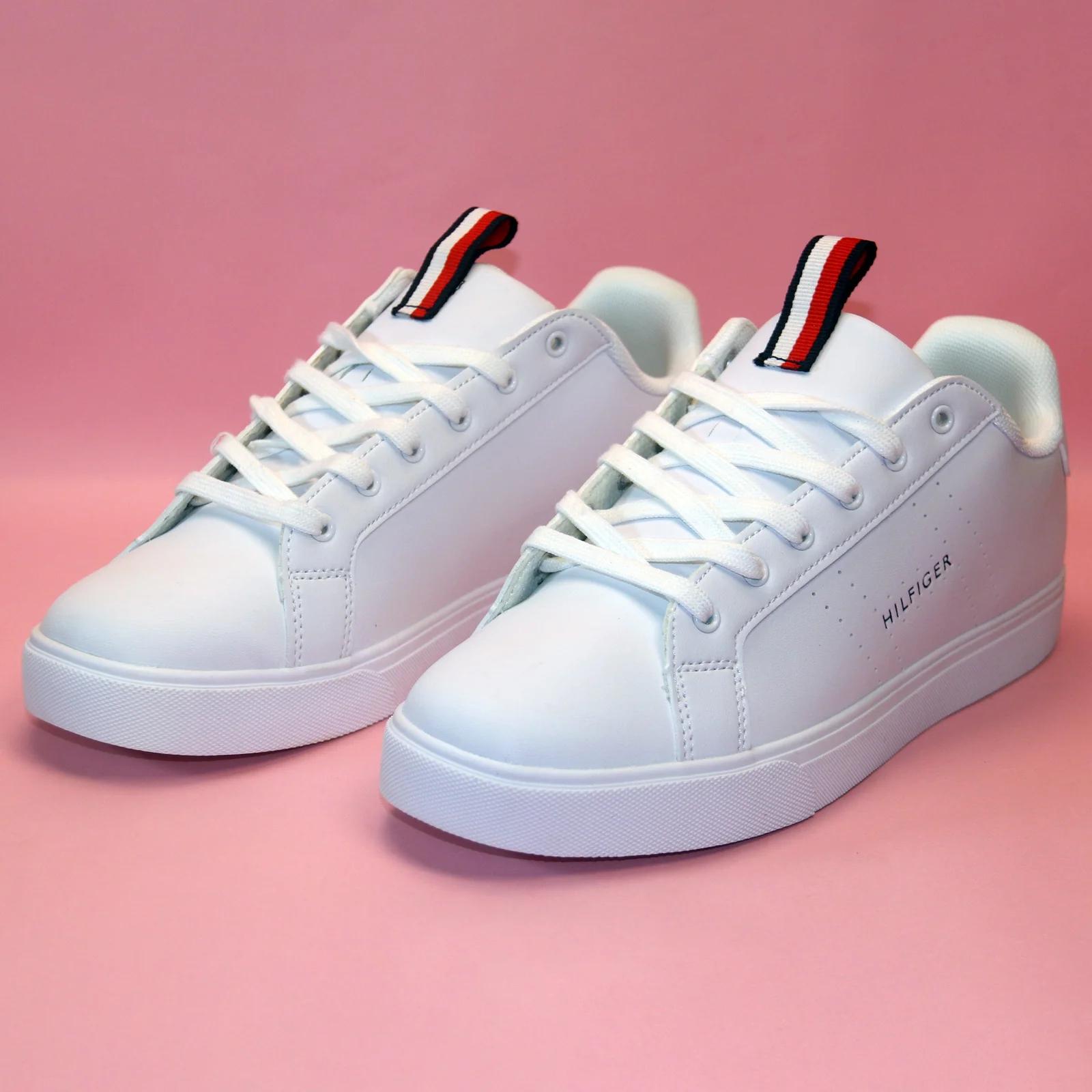 Tommy Hilfiger Men's White Court Sneakers GS126